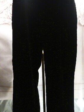 Ann Taylor Petites black velveteen pants